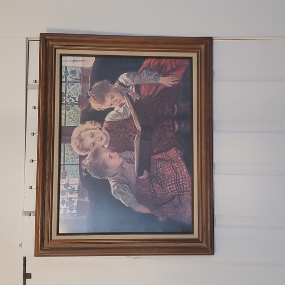 Framed fine art print, The Fairy Tale by Walter Firle 29.75" wide by 23.75" tall - Picture 3 of 7